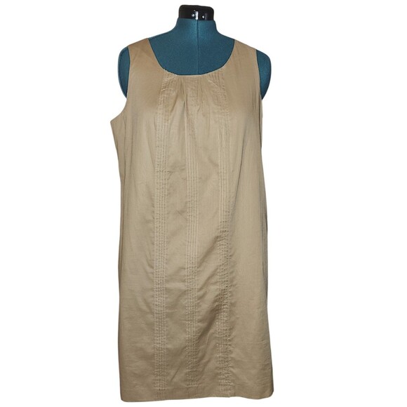 Lands End Sheath Dress Women's Size 14 Sleeveless Shift Preppy Knee Length - Picture 1 of 6